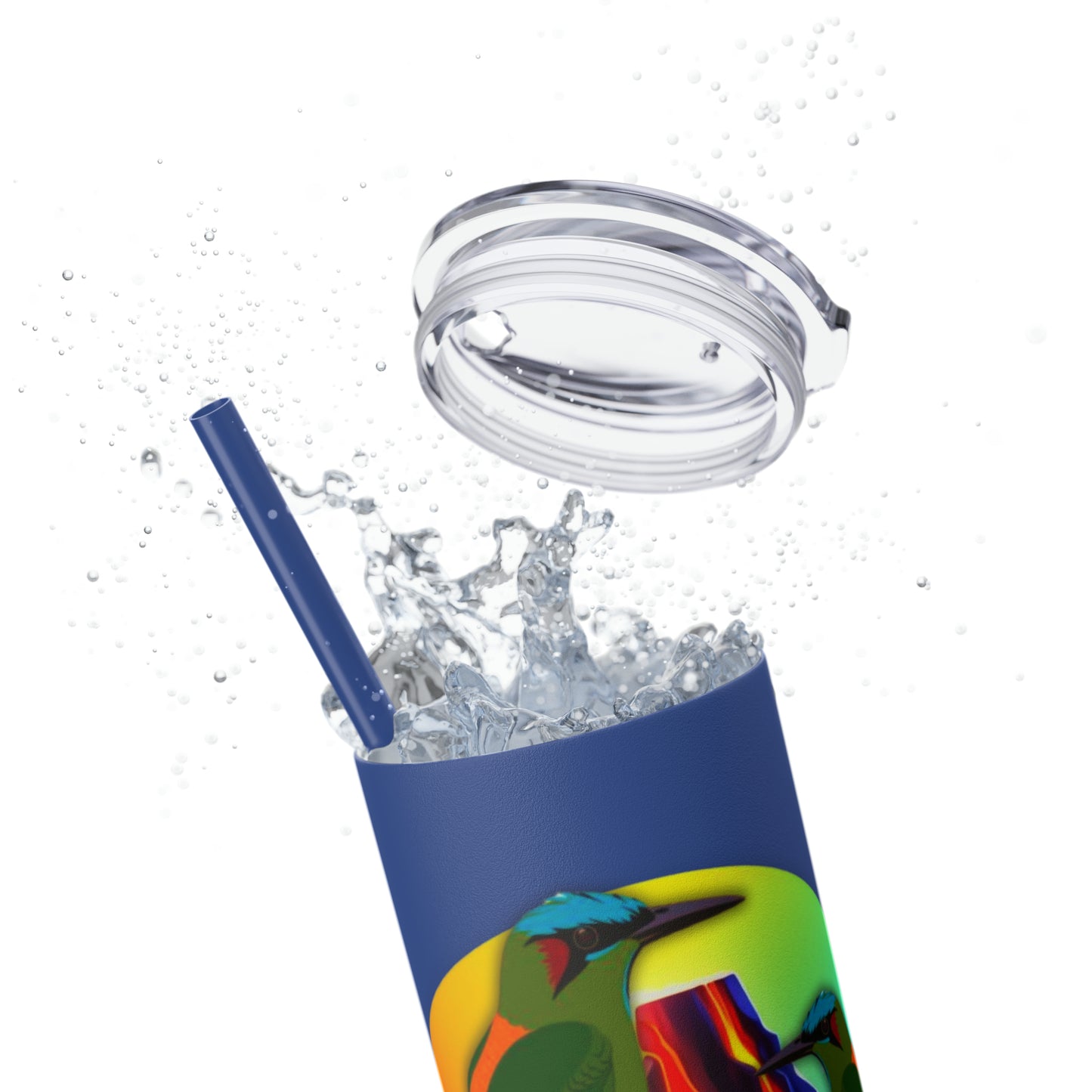 Jahmai's Coffee Skinny Tumbler with Straw, 20oz