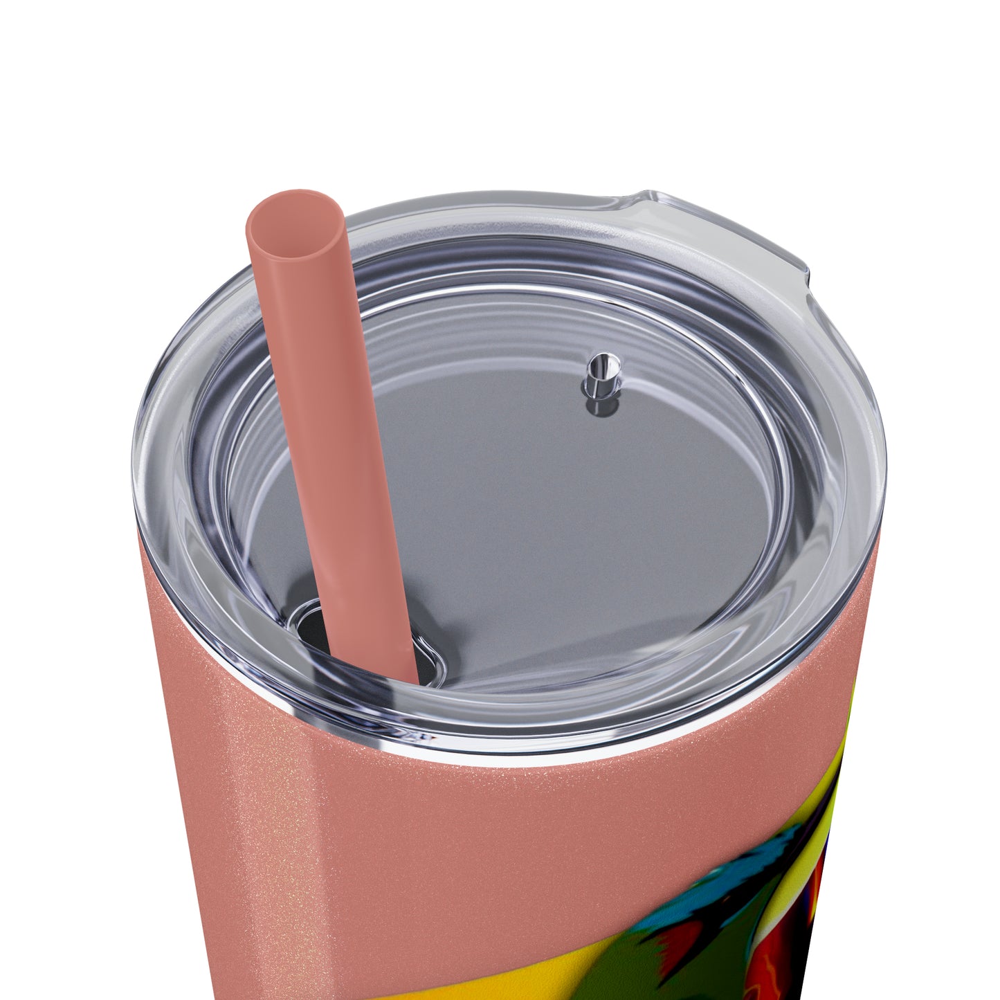 Jahmai's Coffee Skinny Tumbler with Straw, 20oz