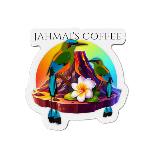 Jahmai’s Coffee Die-Cut Magnets