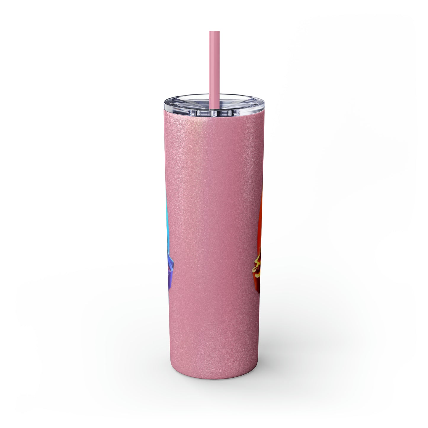 Jahmai's Coffee Skinny Tumbler with Straw, 20oz