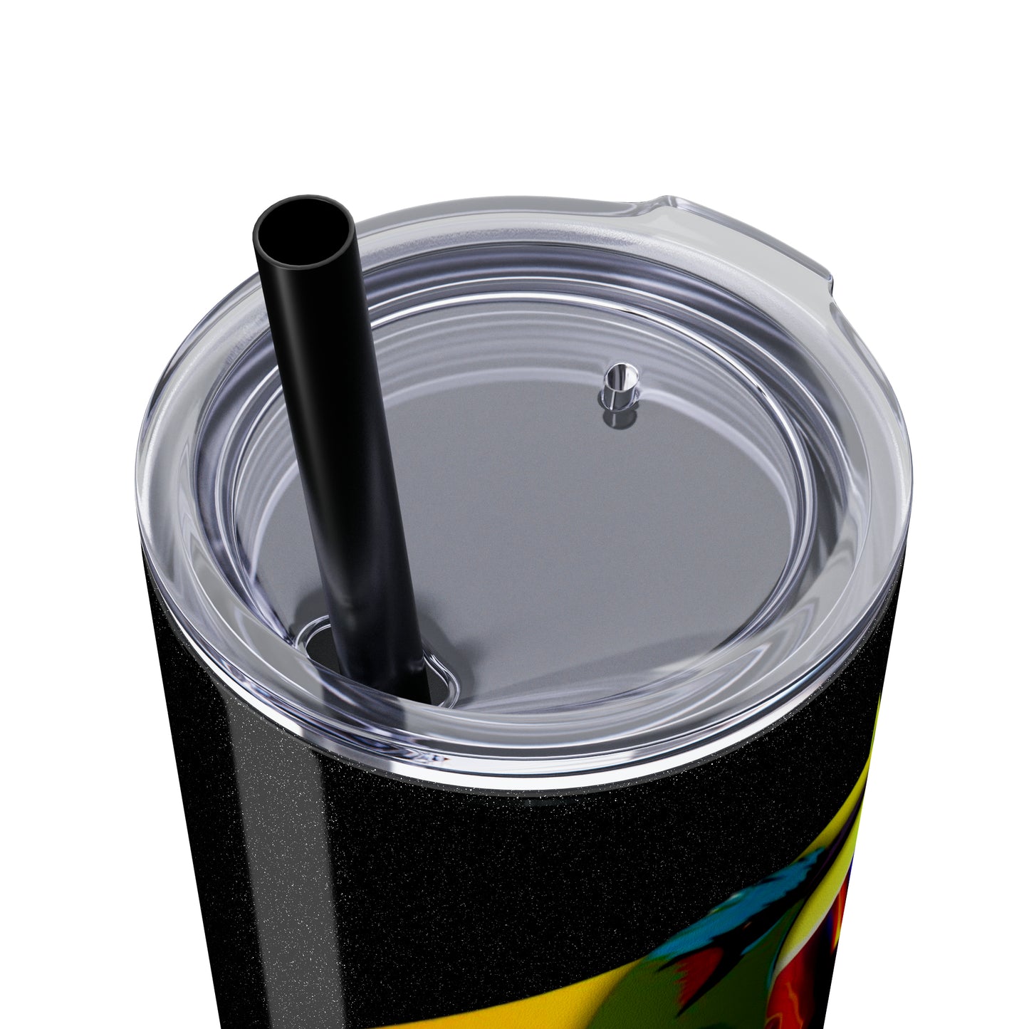 Jahmai's Coffee Skinny Tumbler with Straw, 20oz