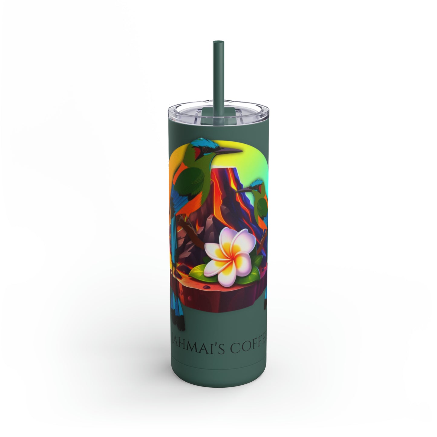 Jahmai's Coffee Maars Maker Skinny Matte Tumbler, 20oz