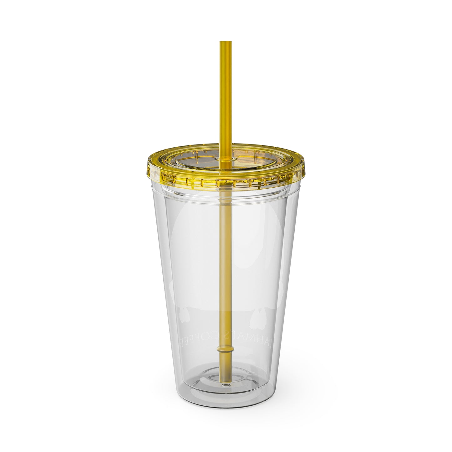 Jahmai's Coffee Sunsplash Tumbler with Straw, 16oz