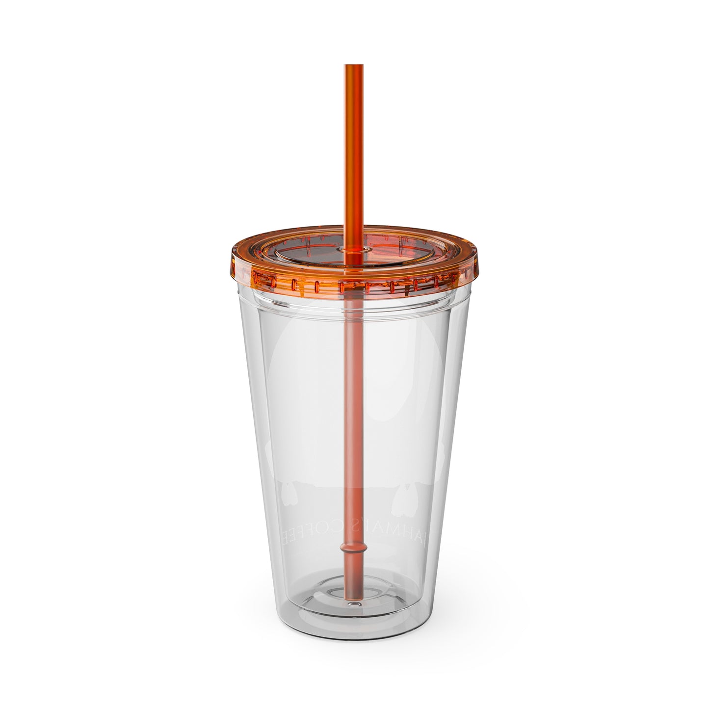 Jahmai's Coffee Sunsplash Tumbler with Straw, 16oz