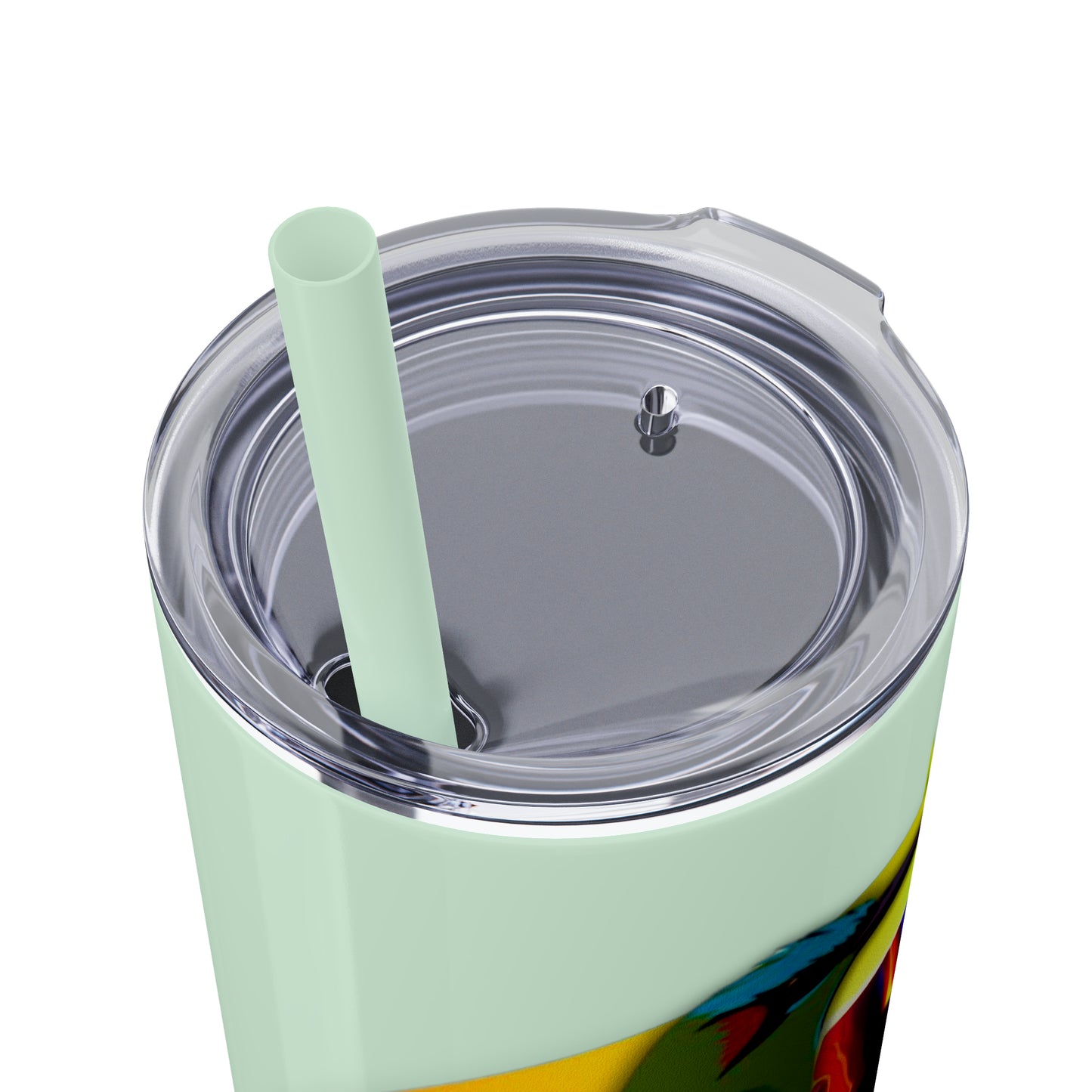 Jahmai's Coffee Skinny Tumbler with Straw, 20oz