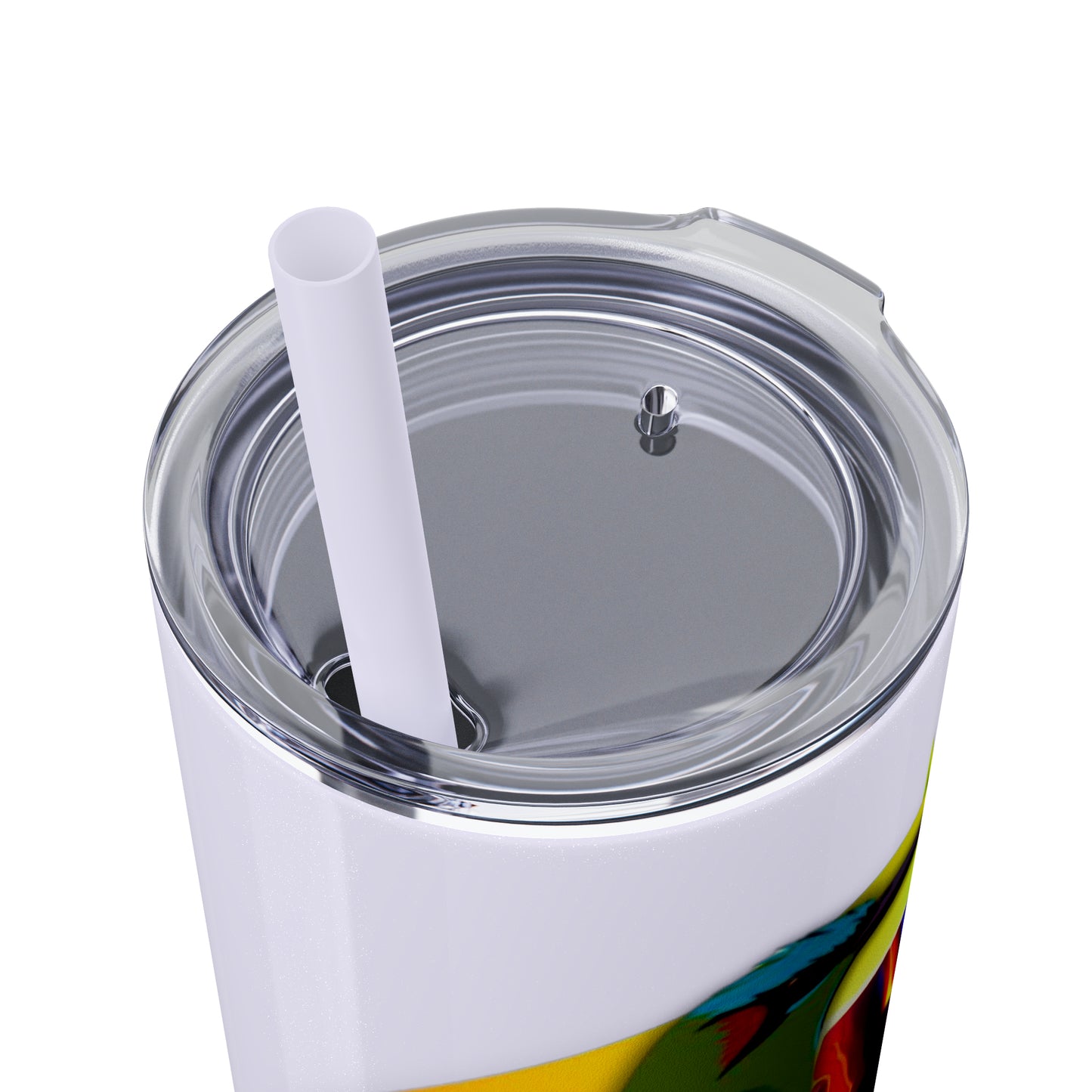 Jahmai's Coffee Skinny Tumbler with Straw, 20oz