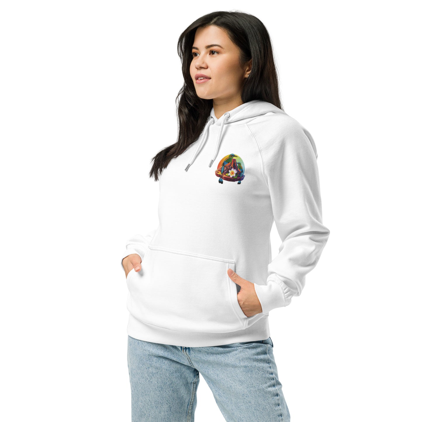 Jahmai's Coffee Unisex eco raglan hoodie